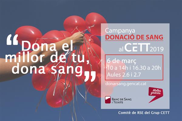 Campanya de Donació de Sang al CETT